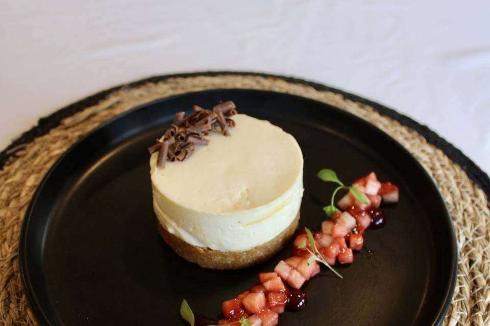 White chocolate cheesecake