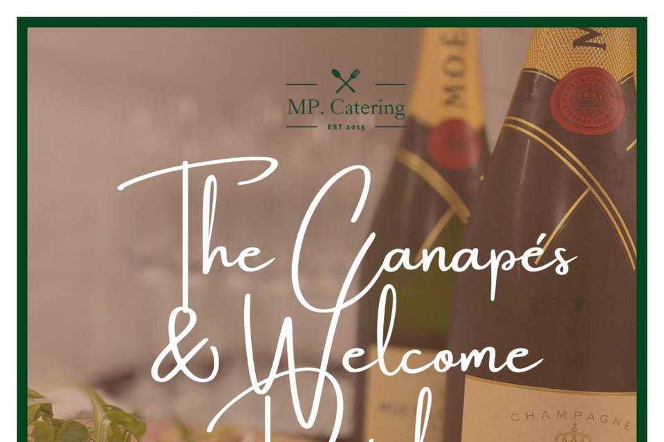 Canapés & welcome drinks