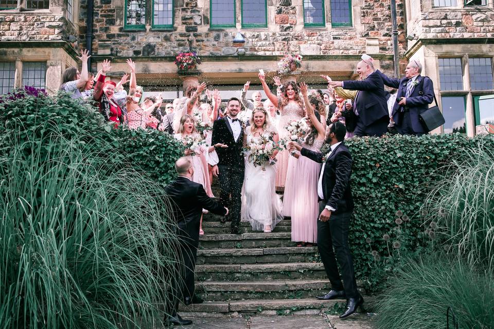 Confetti at Whirlowbrook Hall