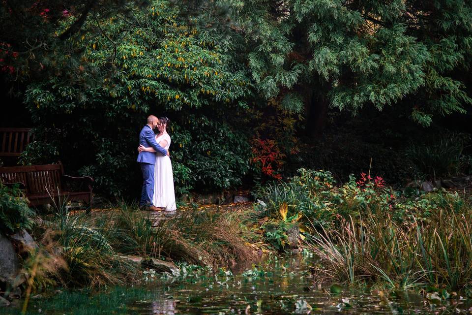 Couple by the lake