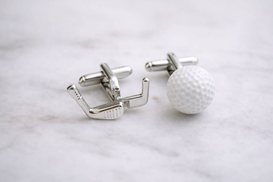 Golf-themed cufflinks