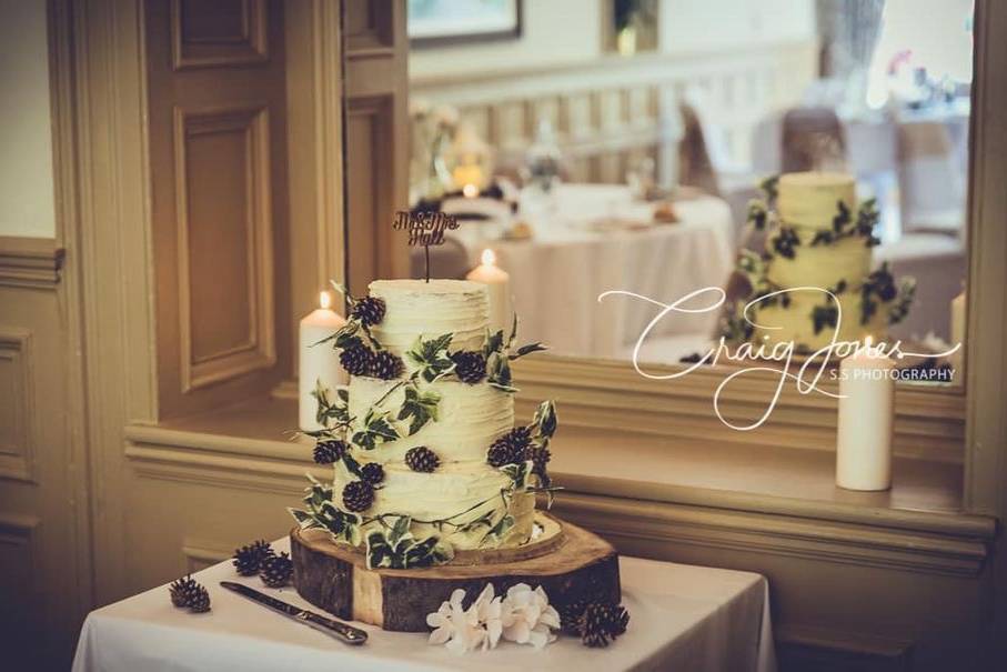 Cake on table
