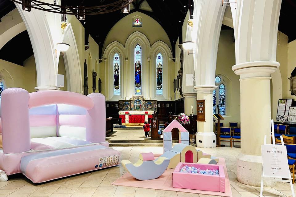 Pastel Softplay in the church