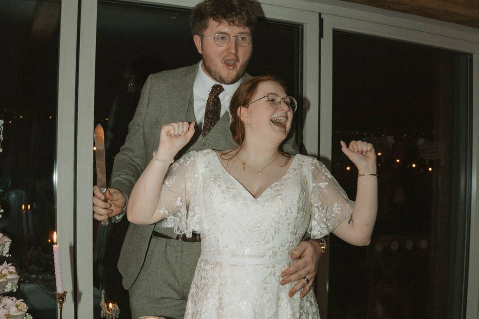 One happy couple