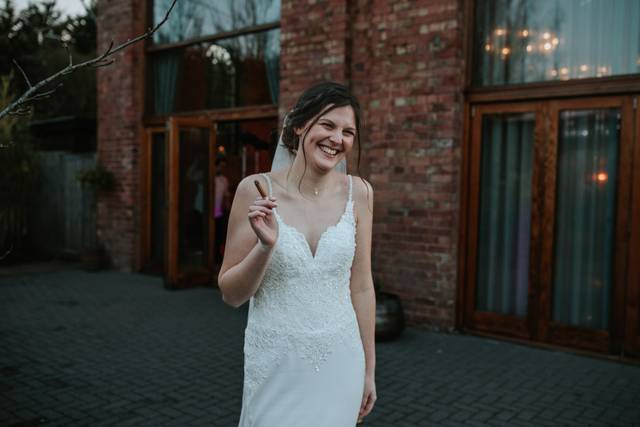 Even the bride gets involved