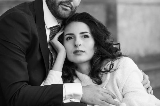 Bride and groom portrait