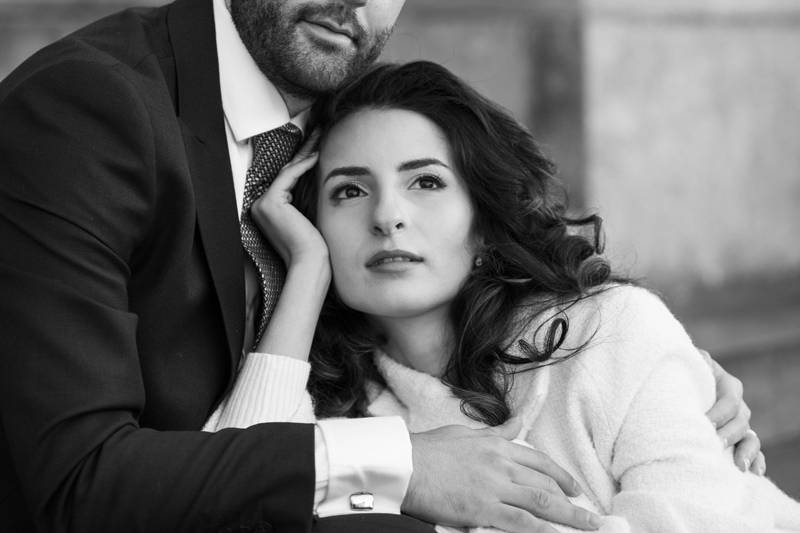 Bride and groom portrait