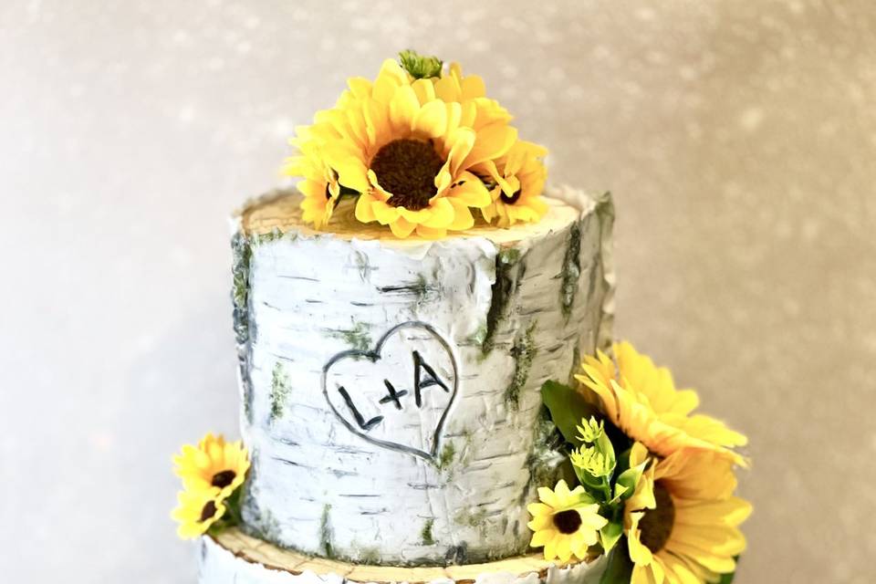 Sunflowers & Birch