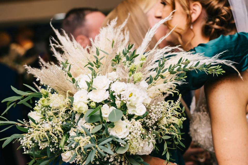 Close up on bouquet