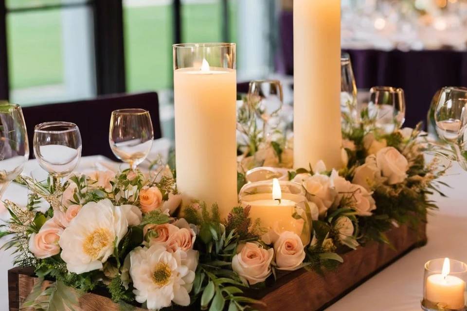 Candles and florals