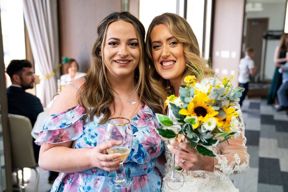 Bride and Friend