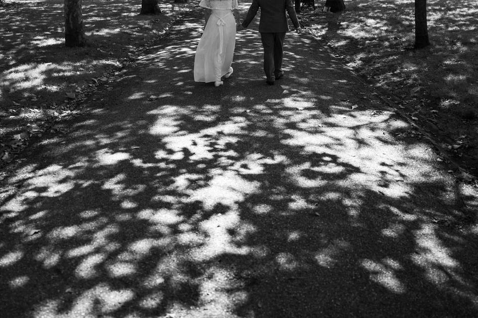 Couple in park