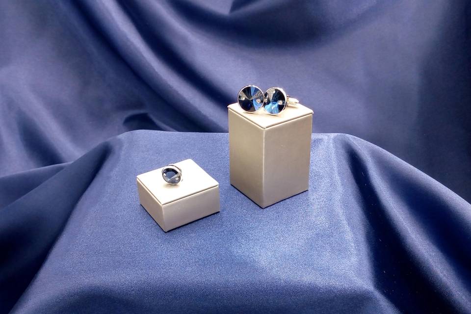 Groom's Cufflinks, Tie Pin Set