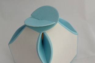 Blue Ribboned Box with Heart