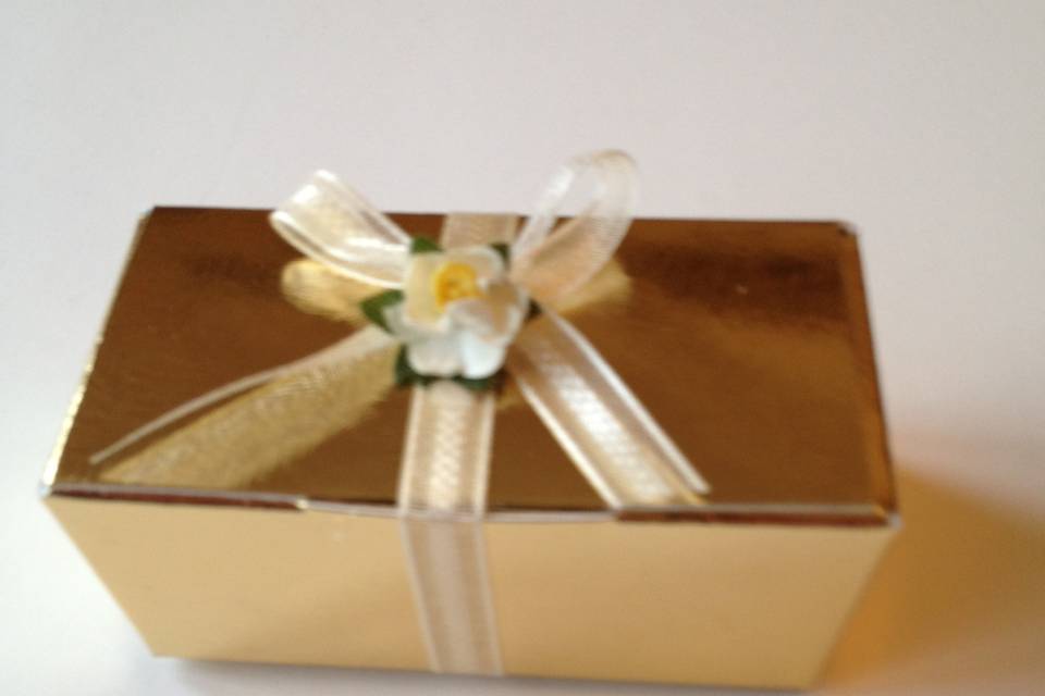 Brown Corragated Box with rose