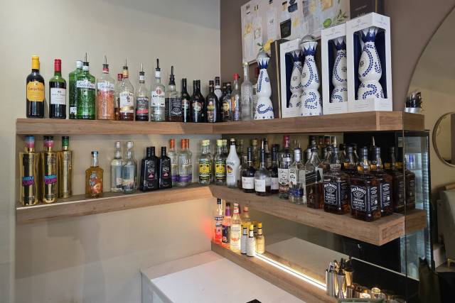Fully stocked bar