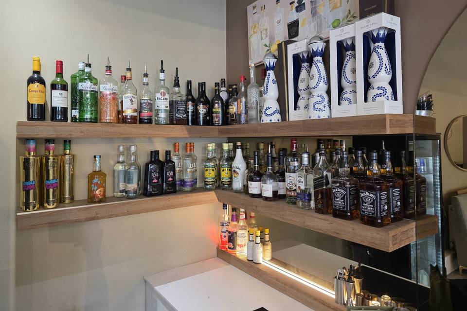 Fully stocked bar