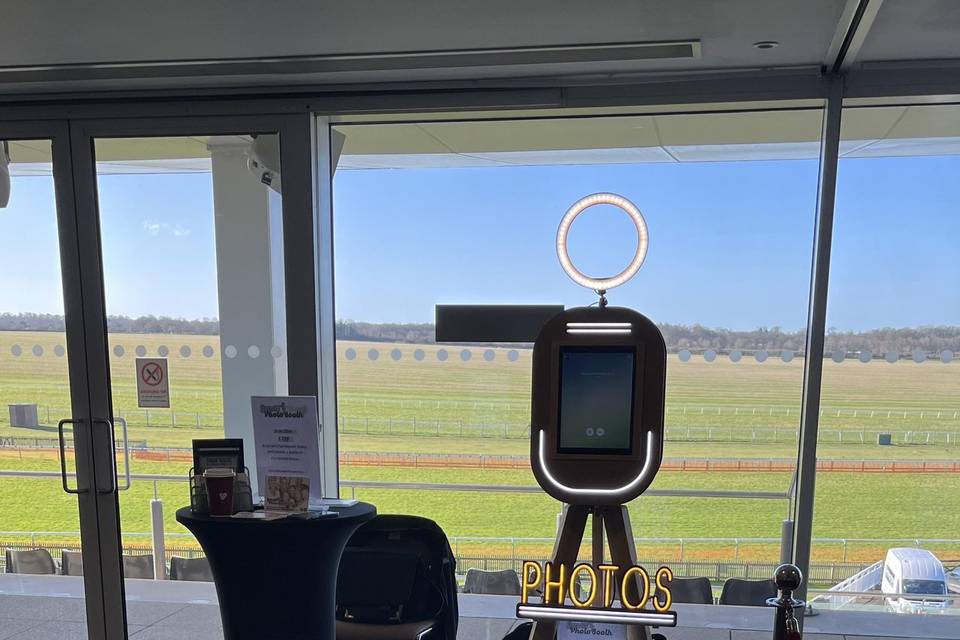 Photo booth by the racecourse