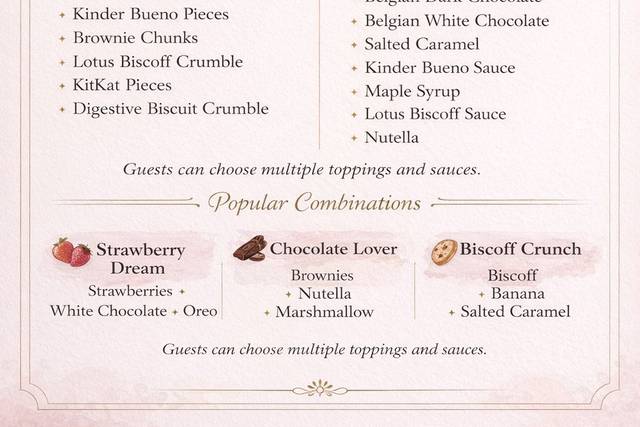 Sample Menu