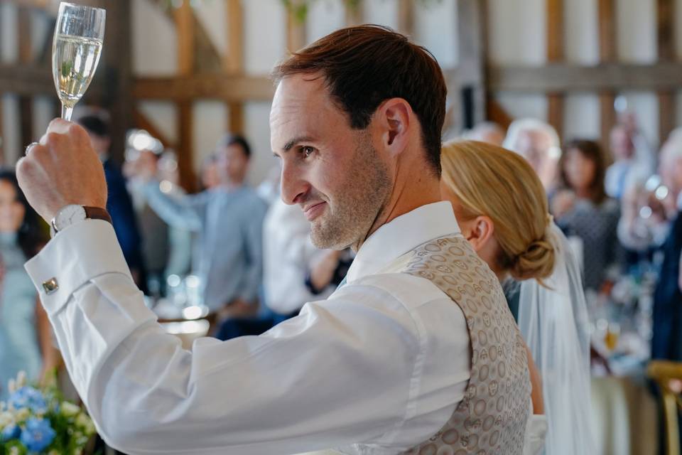 Groom Toasting