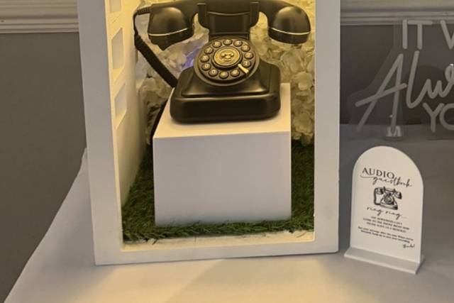Luxury audio guest book