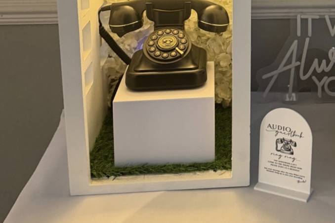 Luxury audio guest book