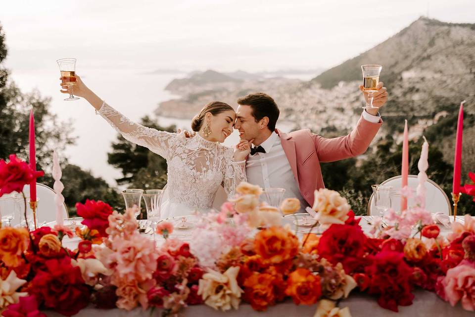 Lake Como wedding couple