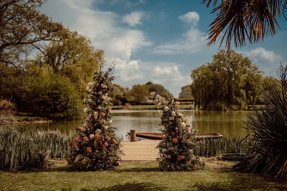 Flower arch at Northlands Farm