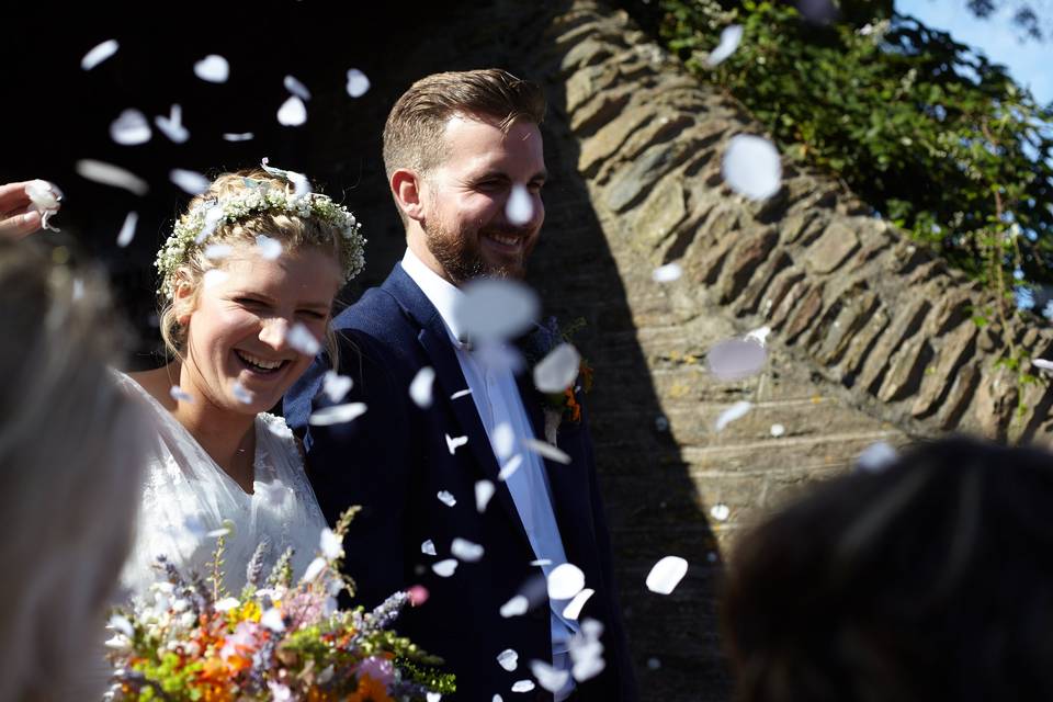 Devon church wedding