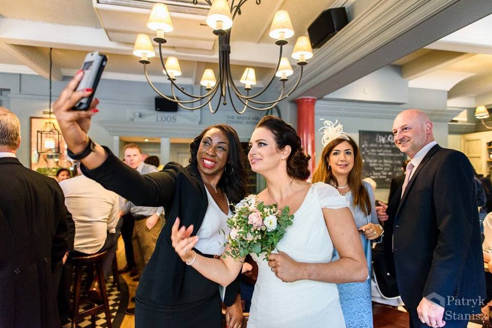 Selfie with bride