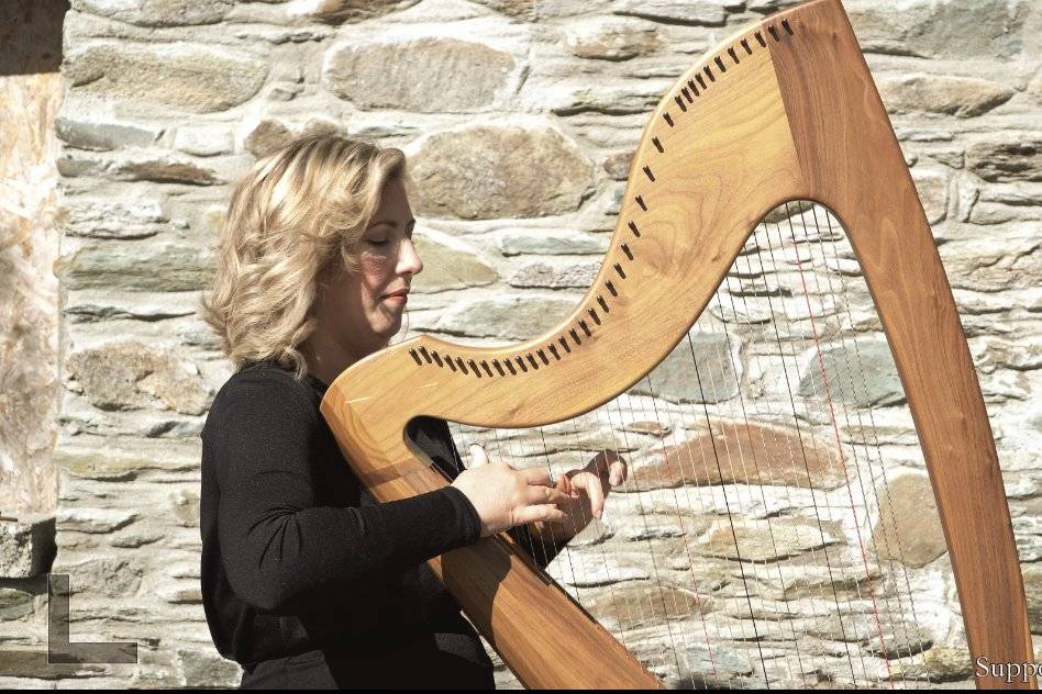 Irish music on harp