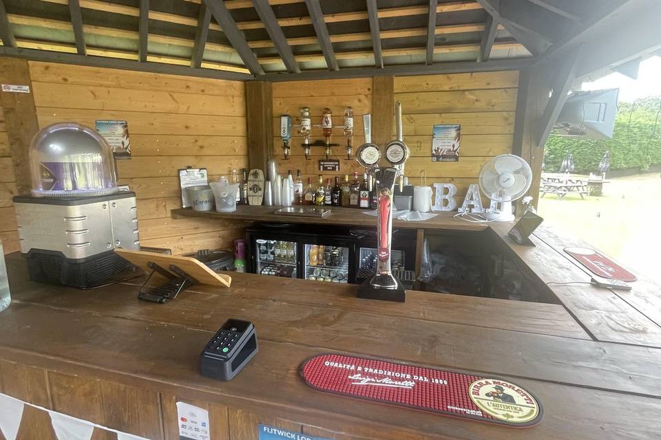 Bar inside cabin