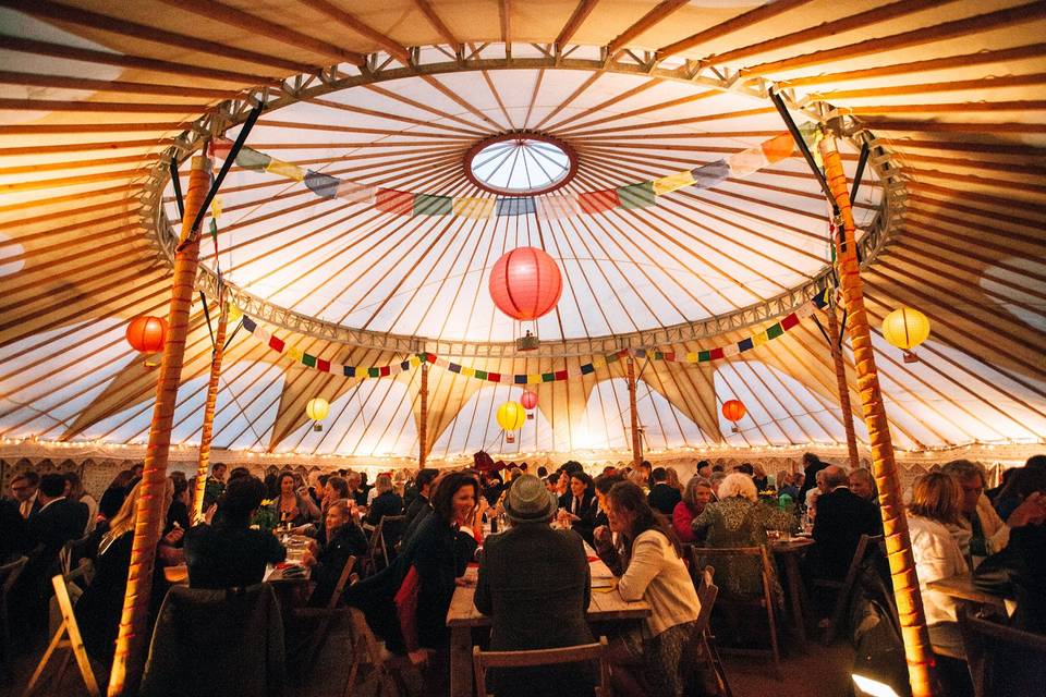 Marquee Hire Hooe's Yurts 1