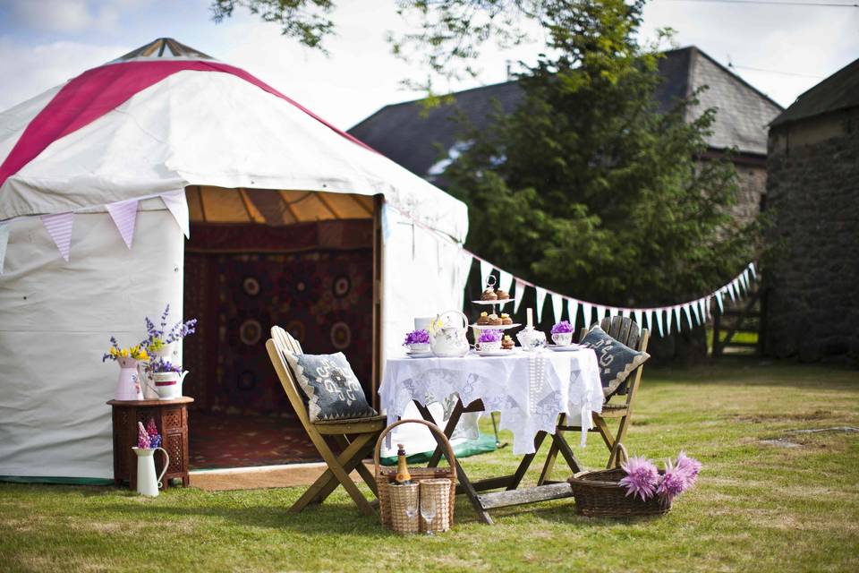 Marquee Hire Hooe's Yurts 9