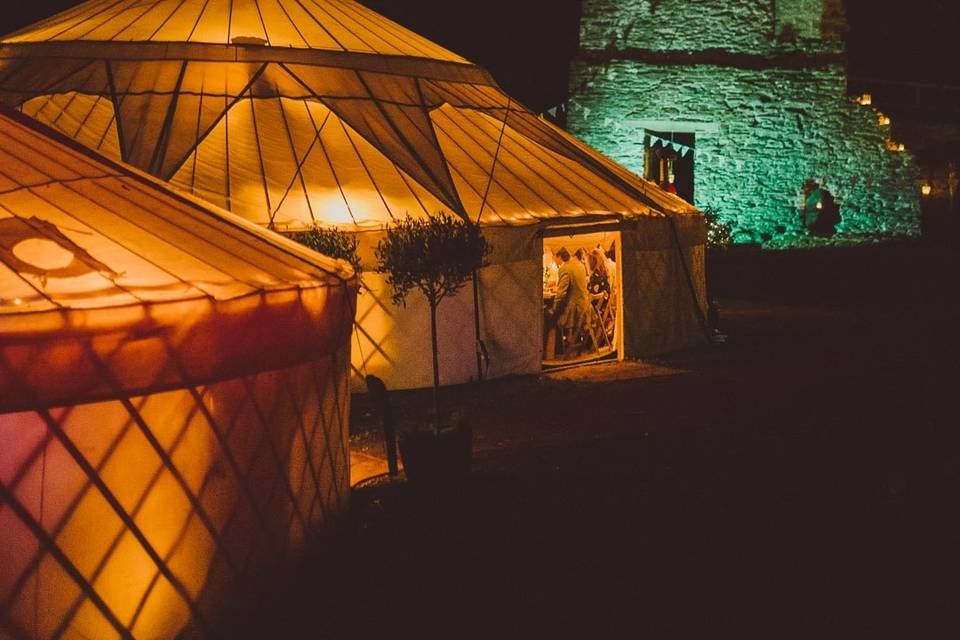 Marquee Hire Hooe's Yurts 11