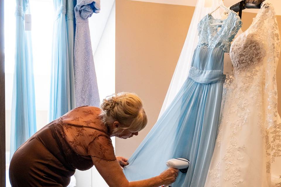 Gown prep