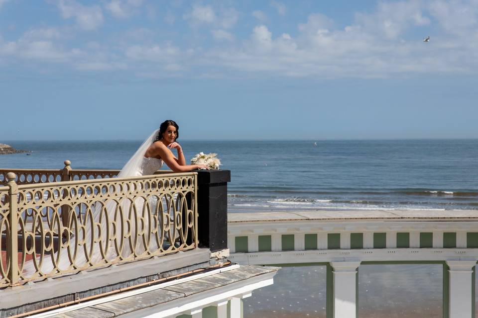 Bride on Terrace