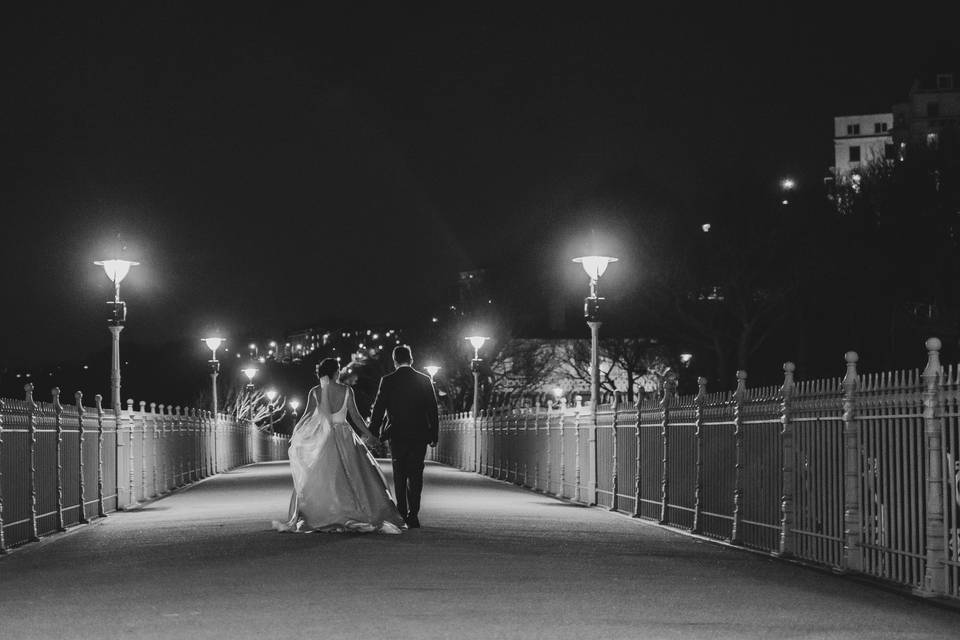 Couple on Spa Bridge