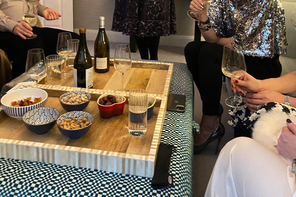 Tasting at a house party