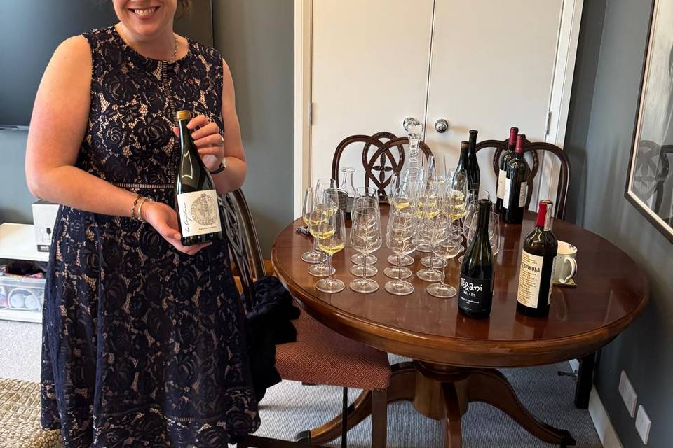 Tasting set up