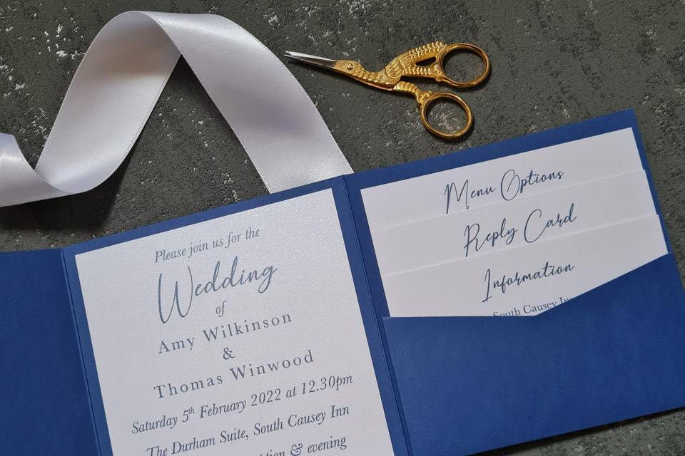 Pocketfold invitations