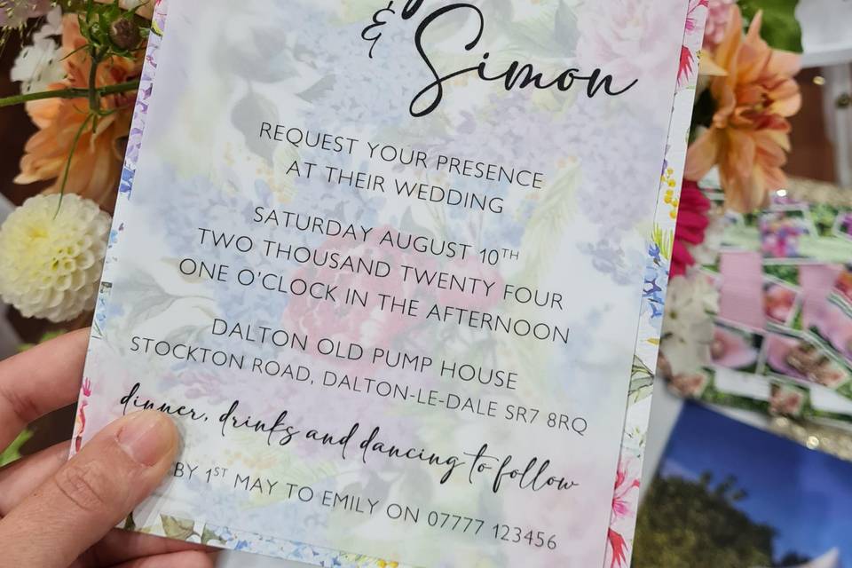 Bright invitations