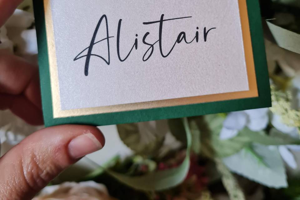 Place card