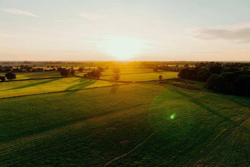 Evening Drone Shot