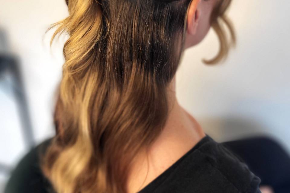 Modern half up half down