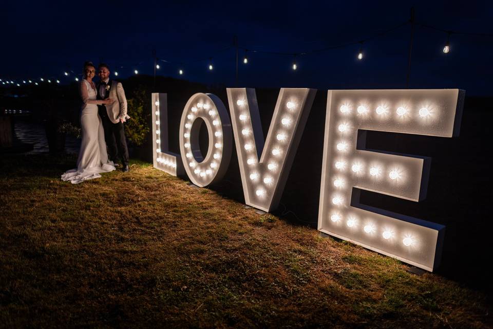 Love in lights at Clayfield Fa