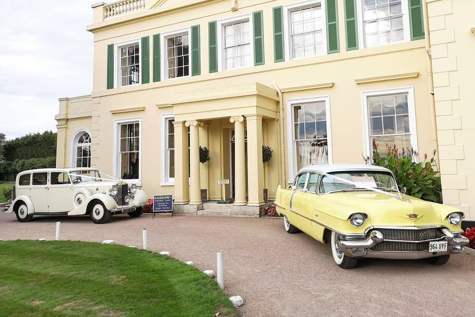 1939 Rolls-Royce and 1956 Cadillac Sedan Yellow