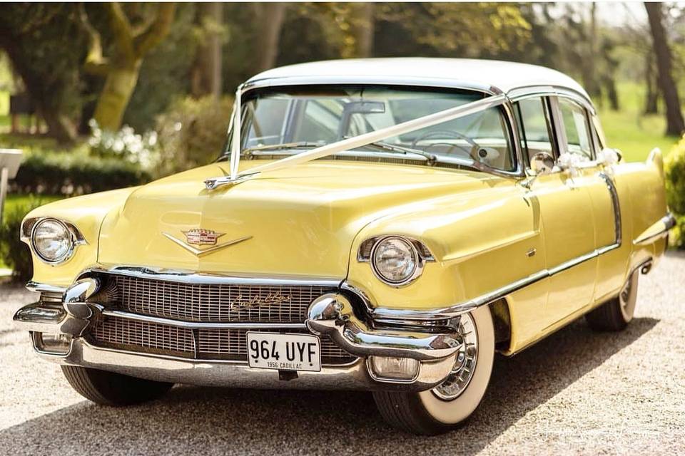 1956 Cadillac Formal Sedan Primrose Lemon Yellow