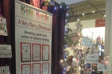 Cards at Ideal Home Show Xmas
