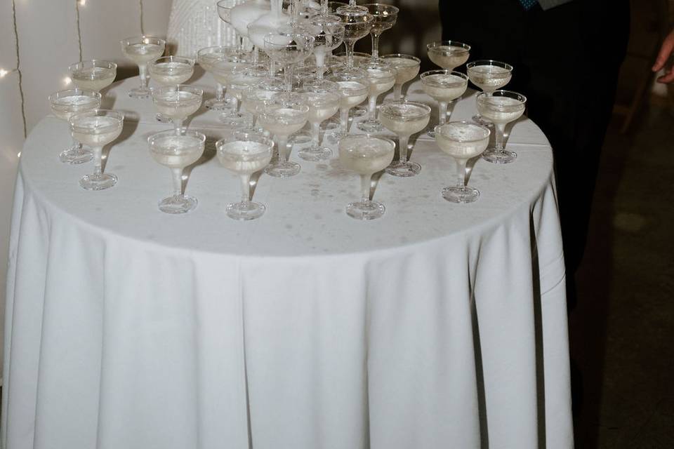 Champagne tower